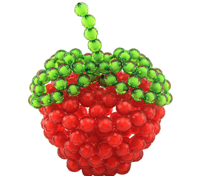 创意自制编织diy手工串珠苹果材料包圣诞节礼物平安果把玩摆件