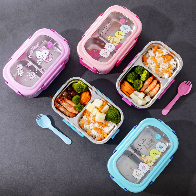 不锈钢一年级小学小学生生女饭盒专用便携防烫保温饭盒