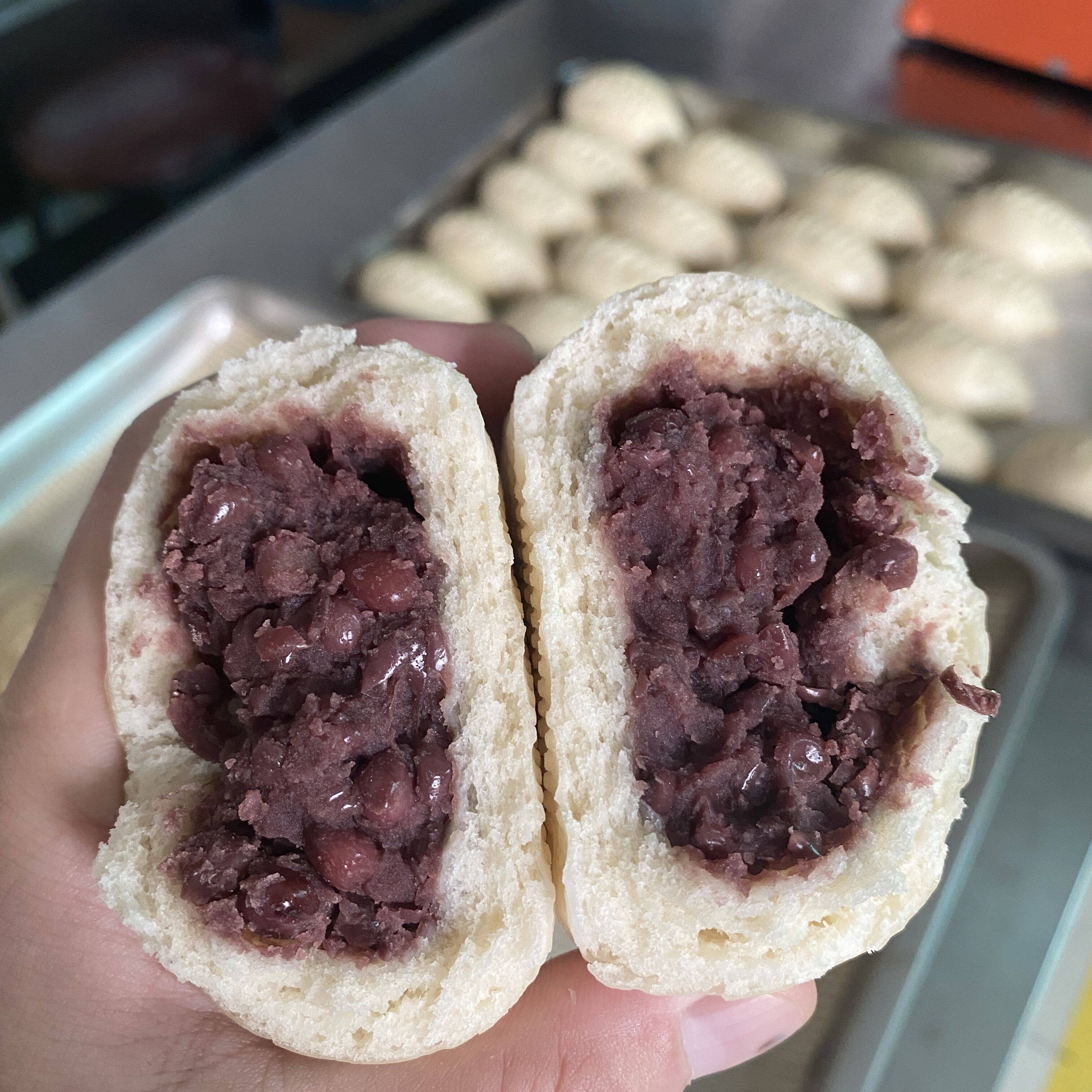 河南农家纯手工红豆包馒头甜豆包北方面食餐儿童老人4斤中通包邮