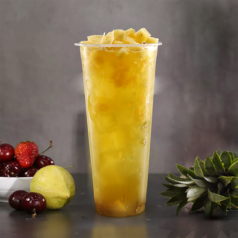 盾皇凤梨菠萝大果粒果肉果酱3000克桶装刨冰沙奶果酱