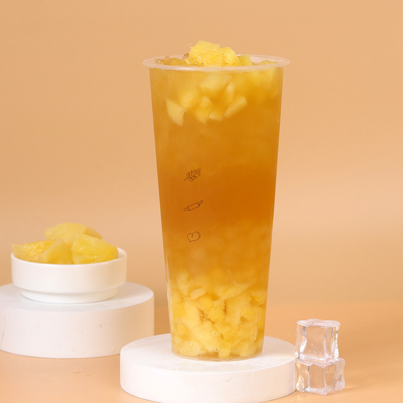1kg水果果粒菠萝原料饮品果茶奶昔冷冻冰沙凤梨