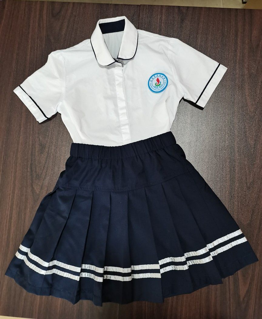 东城小学白色衬衫礼服百褶裙五小女生新款校服校服