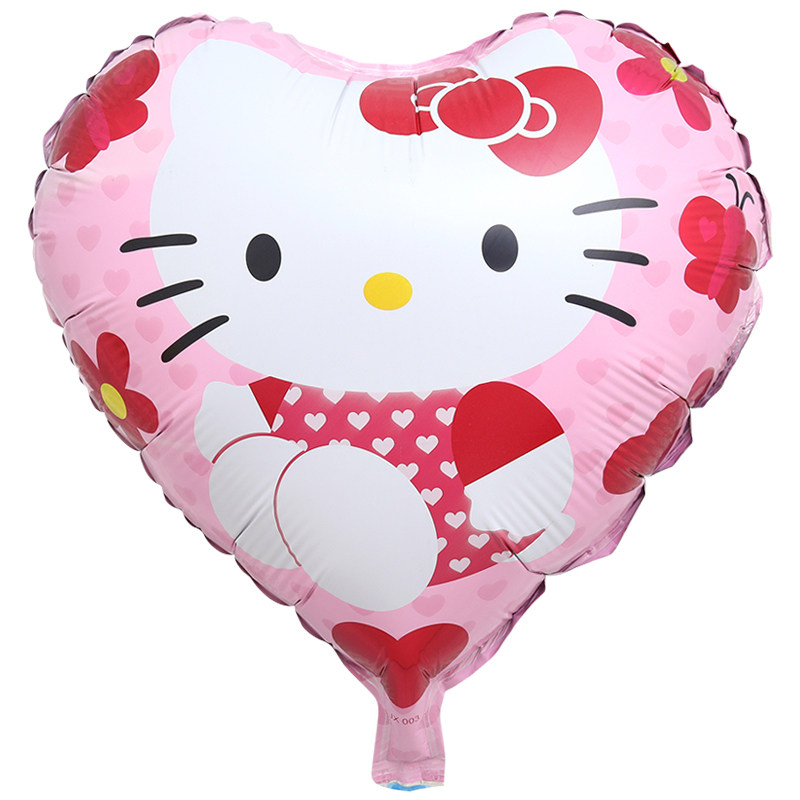 多款hellokitty百天生日派对100天婚礼kitty凯蒂猫铝箔飘空气球