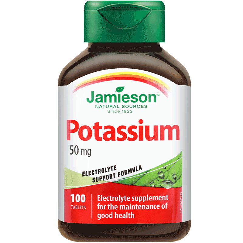 jamieson健美生进口葡萄糖酸钾片100片维护心脑血管健康平衡酸碱