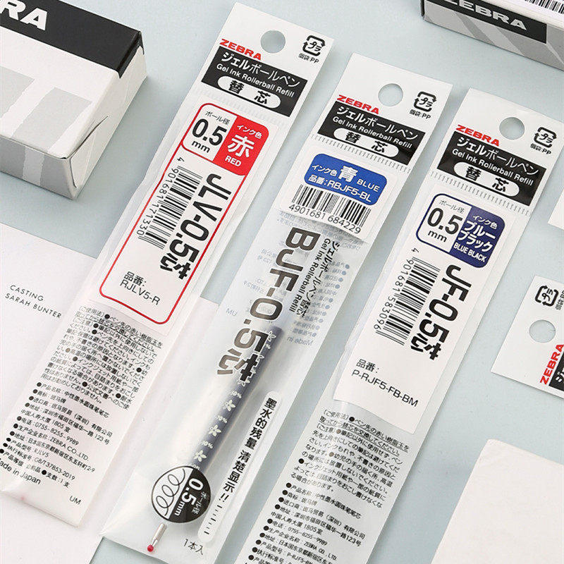 日本zebra斑马笔芯jf05mjfjlv05适用jj15jj77替芯