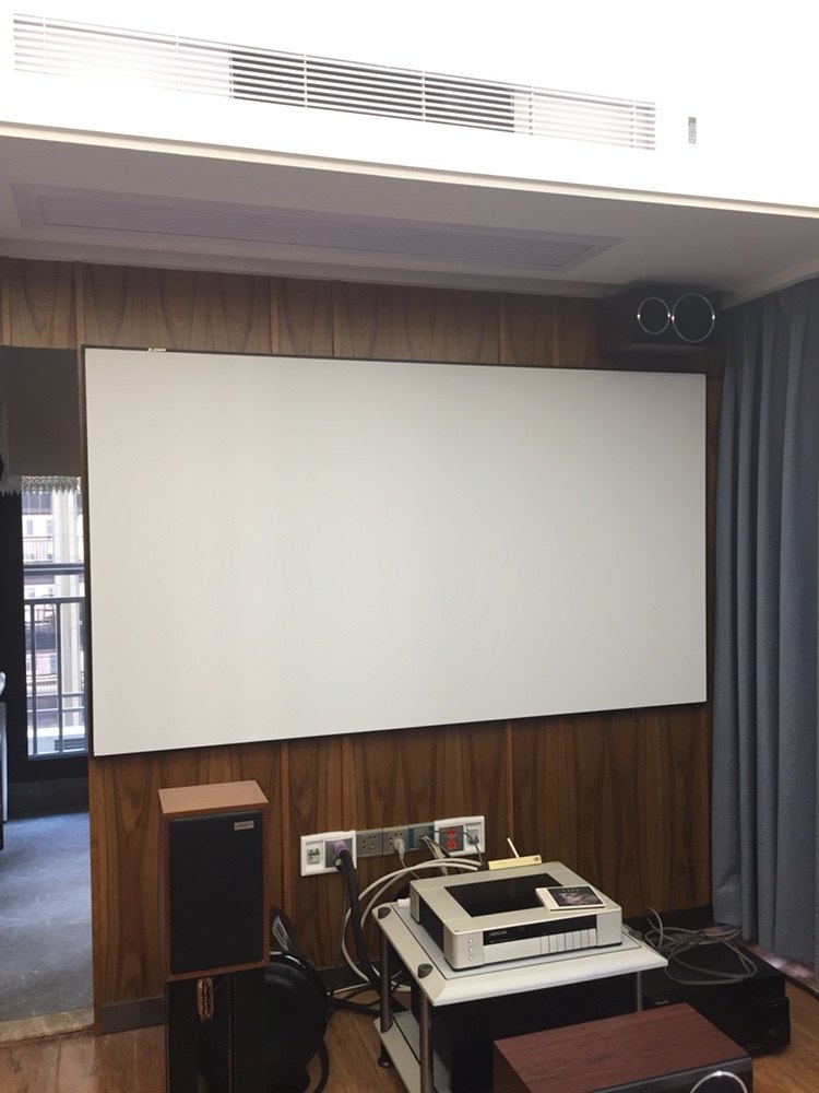 jk家庭影院定制4k3d经科幕布画框120寸w2h3fl幕布