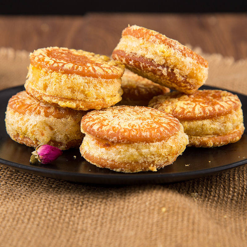 绿豆板栗饼咸蛋黄酥饼饼干糕点点心零食传统传统中式糕点