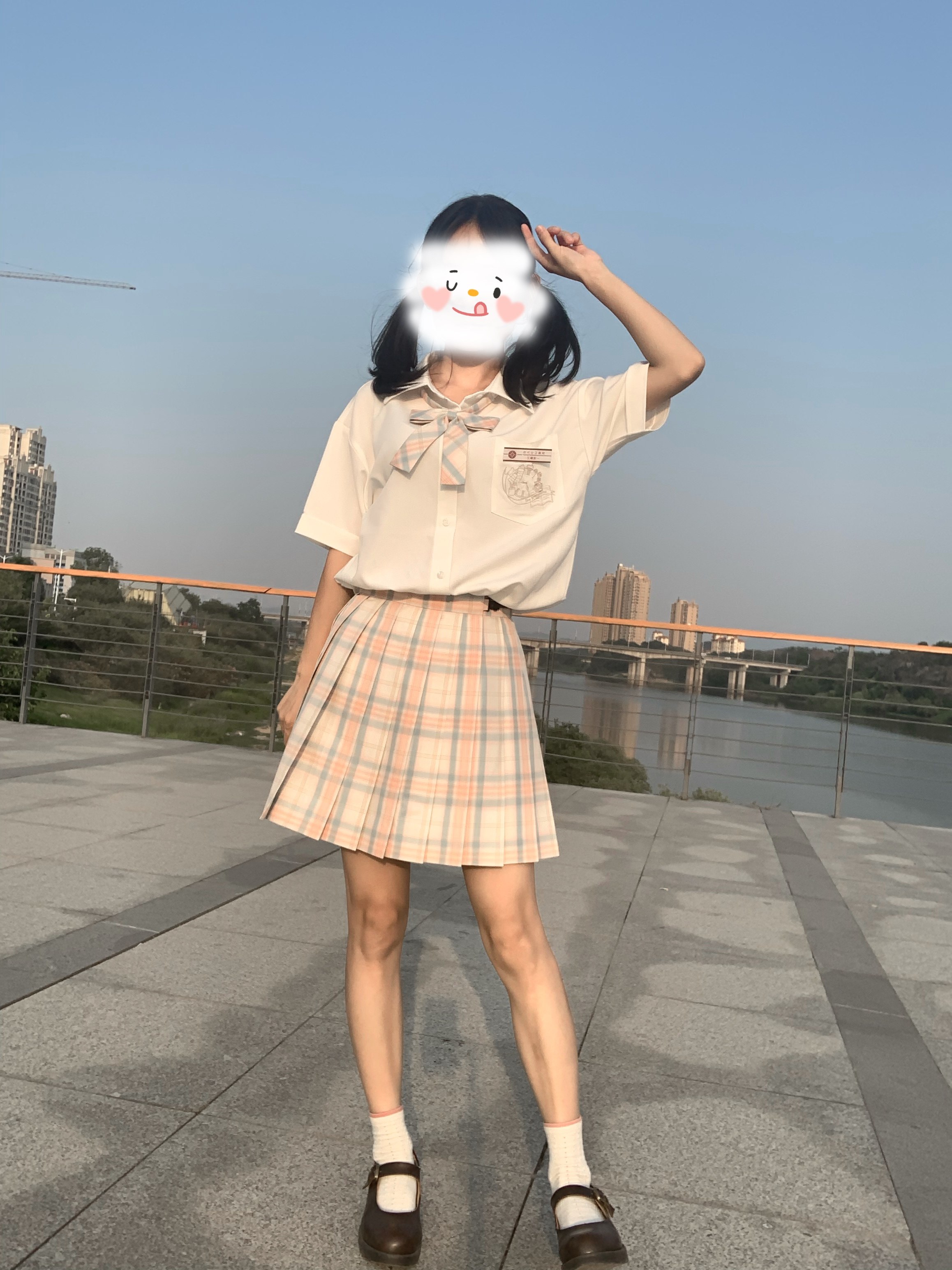 和风初代少女原创jk制服2021夏季海盐华夫格半身裙