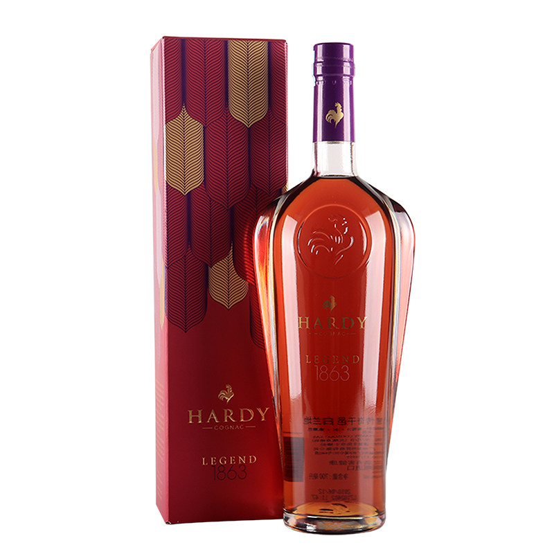 贺迪hardy法国原瓶进口洋酒legend系列传奇干邑白兰地
