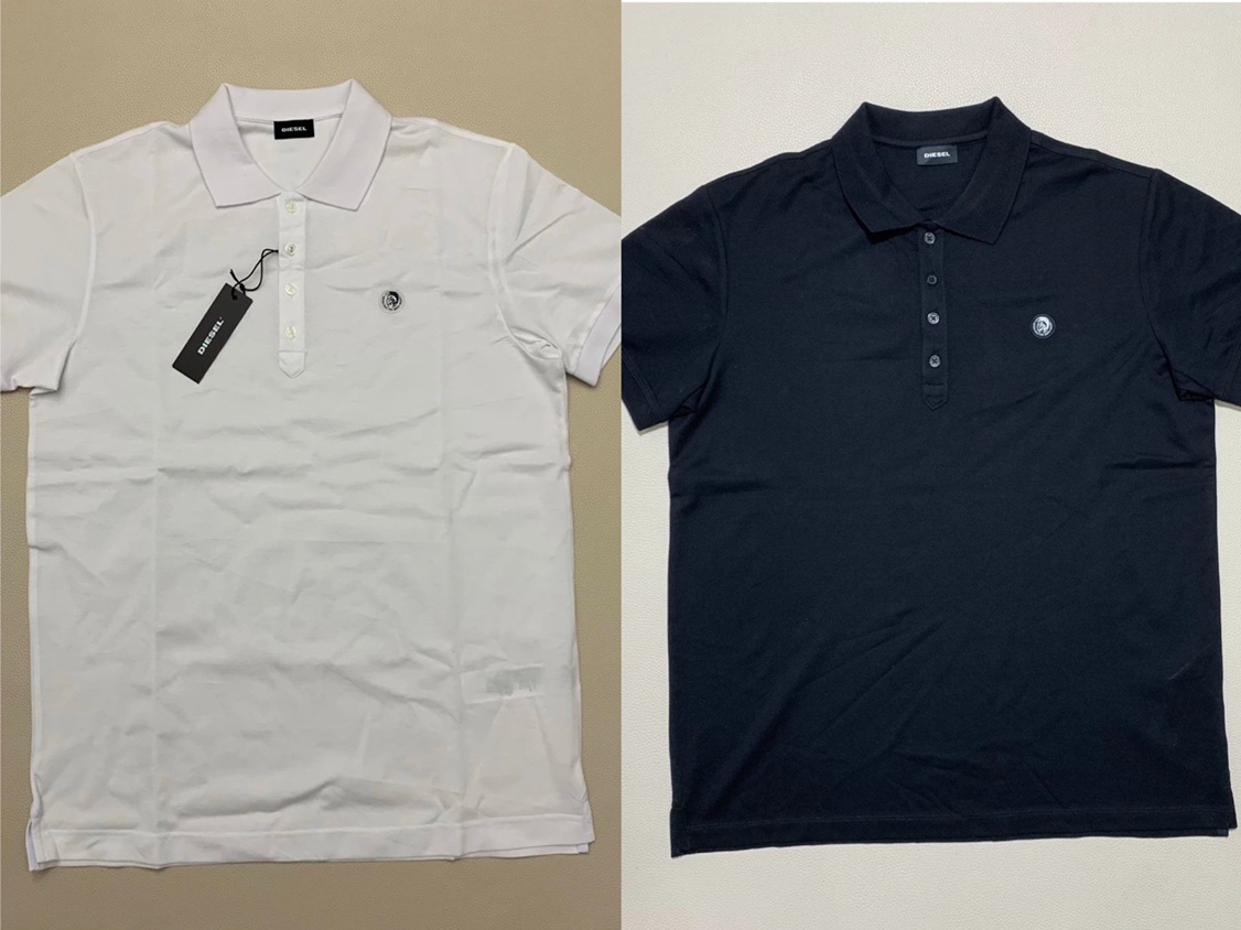 DIESEL迪赛迪素T-SWEET纯棉POLO衫纯黑POLO纯白POLO经典莫西干