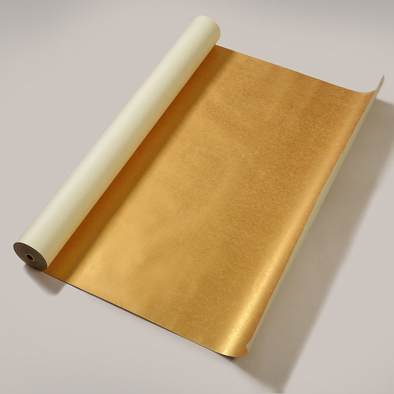 原装黄金工笔毛工笔宣纸纸熟日本泥金1米104米宣纸