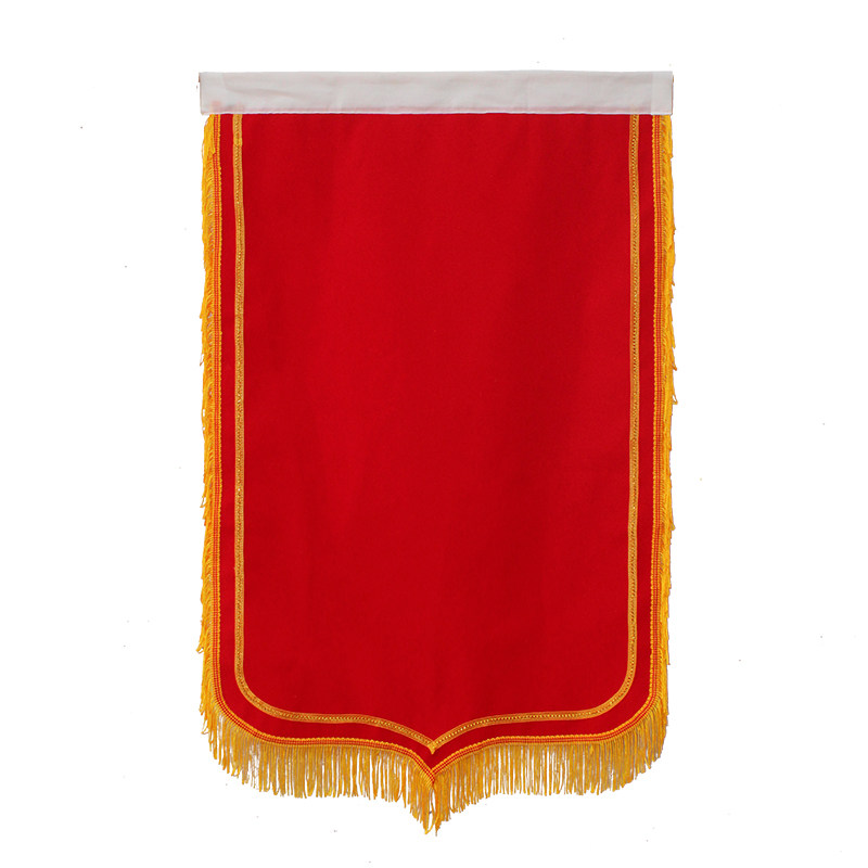 锦旗批发植绒锦旗空白锦旗材料批发大红色枣红色黄旗裤白旗裤