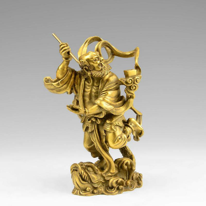 摆件开光纯铜魁星星点风水转运镇宅家家居供奉摆件