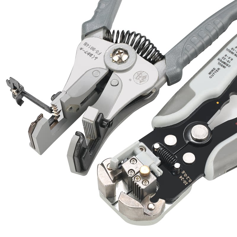 日本福冈剥线钳多功能自动万能拨线接线剪线万用进口电工钳剥线器