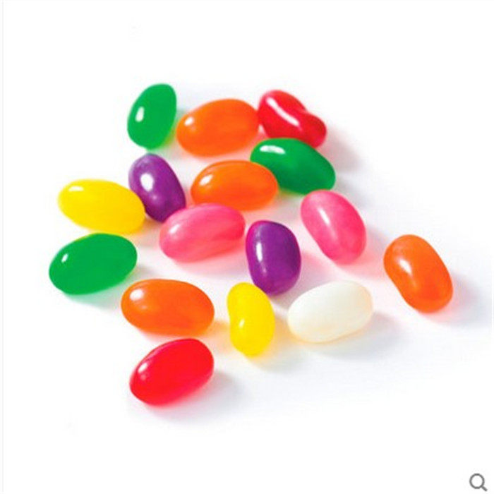糖果2瓶七彩七彩糖糖豆彩虹果汁软糖果味qq传统糖果