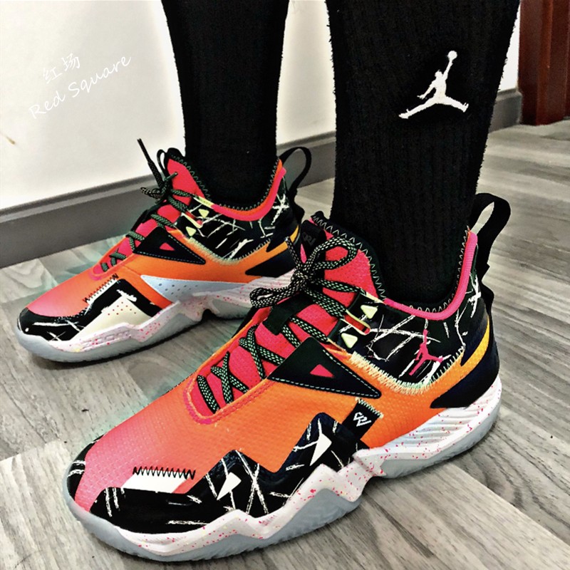 jordanwestbrook简版威少日落东单实战篮球球鞋cj0781600篮球鞋