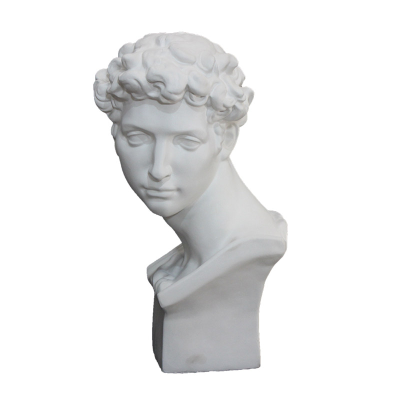 石膏头像美术像小人头教具雕塑摆件素描模型石膏像