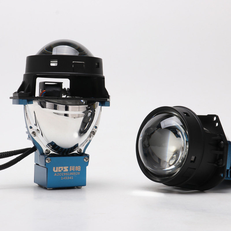 成都改车灯 阿帕v5 led双光透镜远近一体汽车大灯改装超亮led大灯