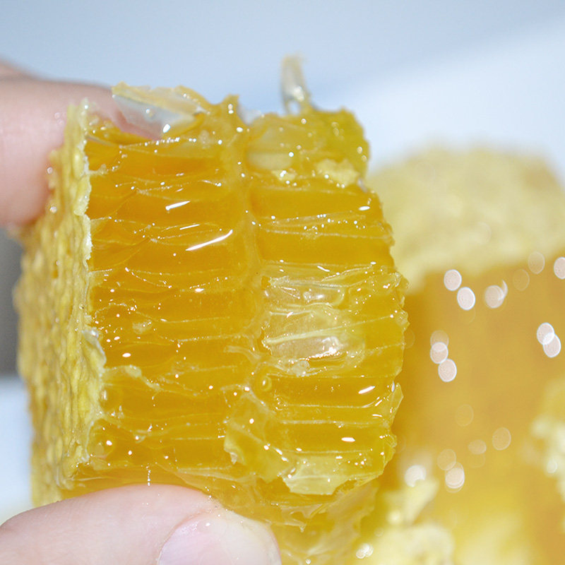 大兴安岭新蜂巢蜜百花蜜天然野生农家自产土蜂蜜巢蜜500克包邮