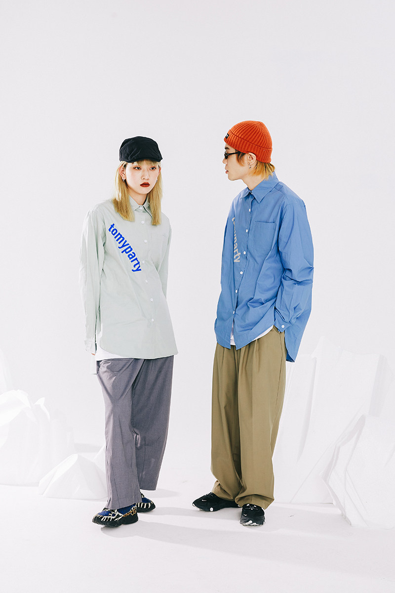 uncf 2020aw 日系少年感衬衫男女潮流宽松痞帅复古很仙的衬衣情侣