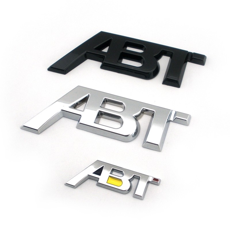 奥迪abt改装车标高档改装奥迪车尾标abt改装车标运动版改装车标贴_双