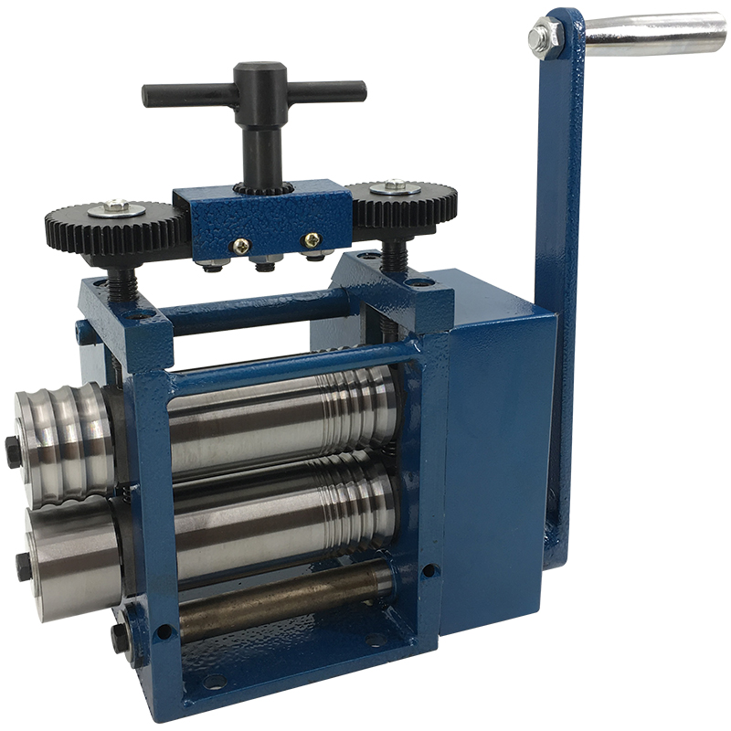 越南首饰压片机手摇压线 机压四方半圆 金银手动钢板小型压条工具