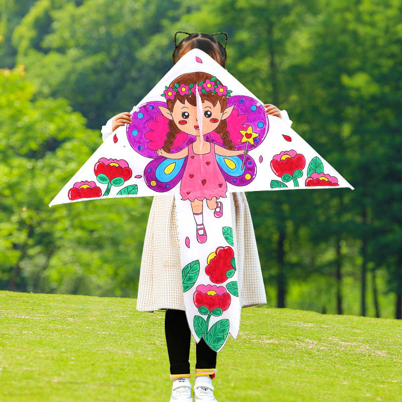 老鹰风筝diy制作材料2022年新款儿童手工绘画风筝