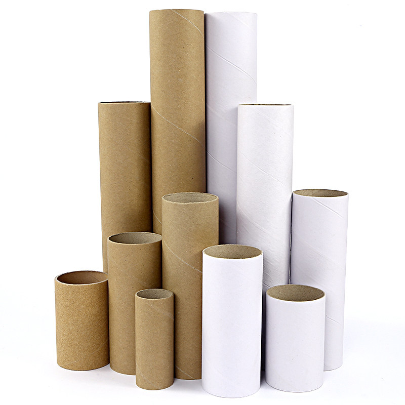 白胚纸筒纸纸管纸芯卷纸筒圆纸筒幼儿园创意手工白模填色