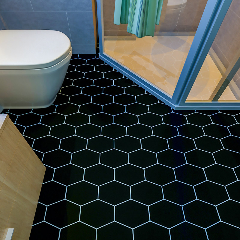 卫生间浴室地板贴纸防水防滑加厚耐磨地贴装饰厨房厕所洗手间地面