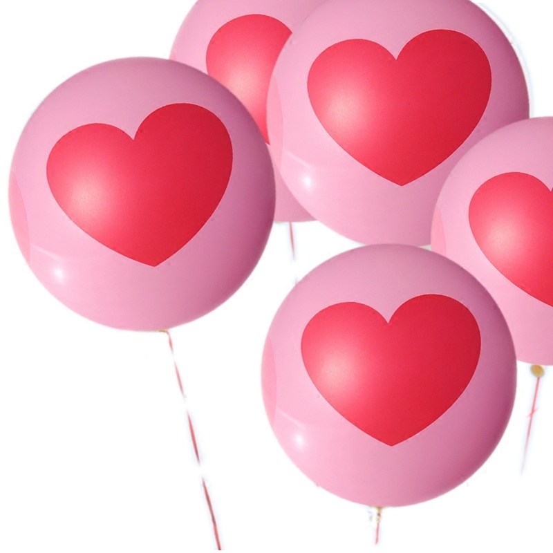 12寸七夕爱心求婚情人iloveyou婚庆结婚气球婚礼气球