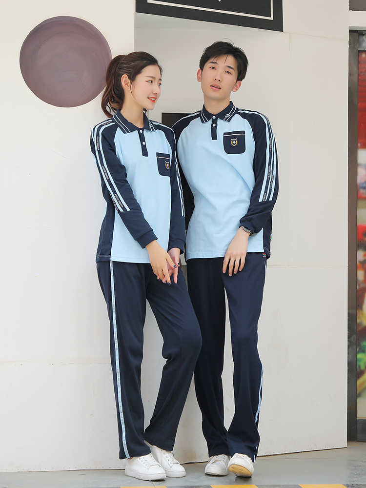 南宁市校服秋季长袖学生学生运动运动服小学初中高中学生校服