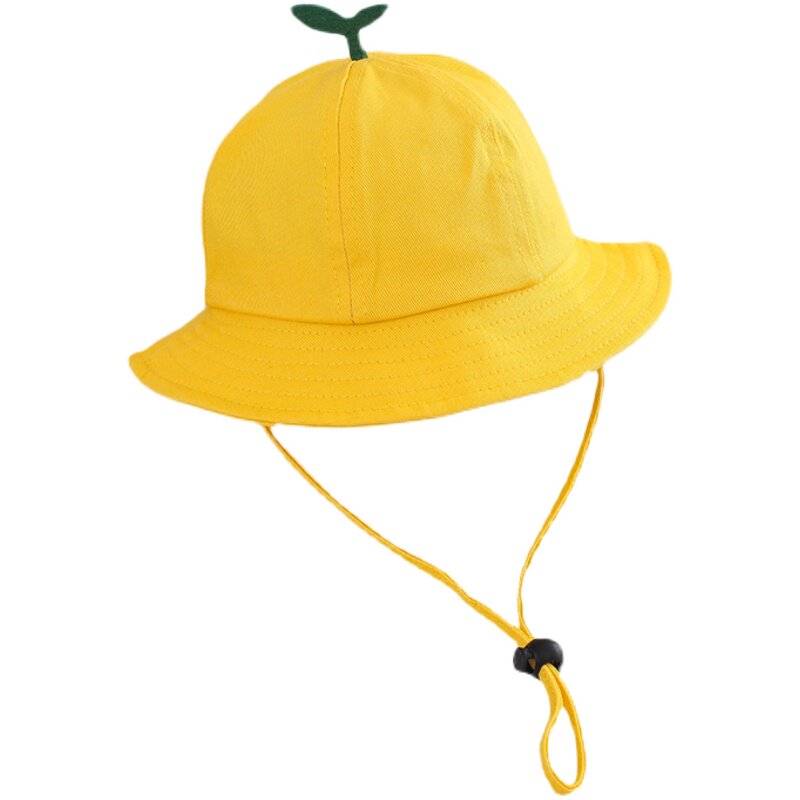 幼儿园小黄黄帽遮阳帽小学生定制logo女童宝宝防晒帽子