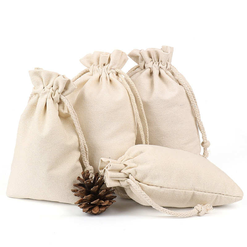 麻布布袋帆布口袋小布袋抽绳收纳棉布大米米袋子首饰袋