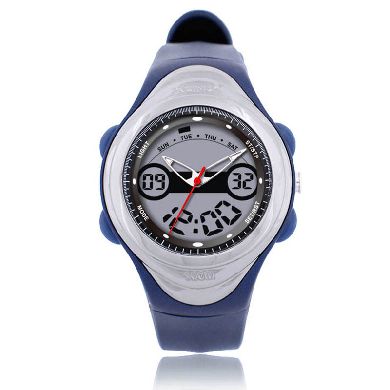 xonix精准多功能夜光双显电子表学生防水游泳户外运动国产腕表