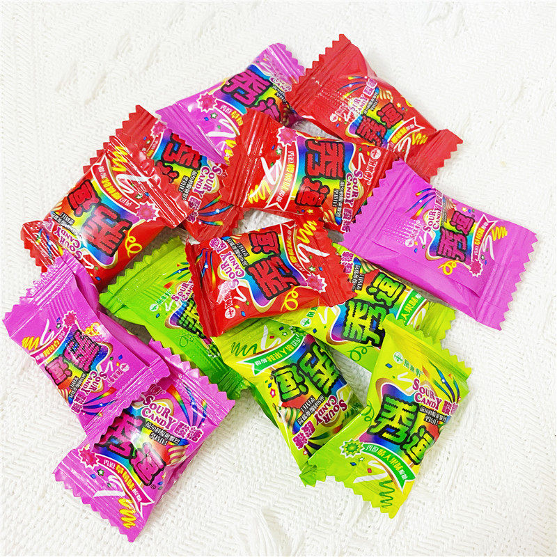 中国台湾进口秀逗爆酸糖超酸糖果水果糖整蛊搞怪网红怀旧零食小吃