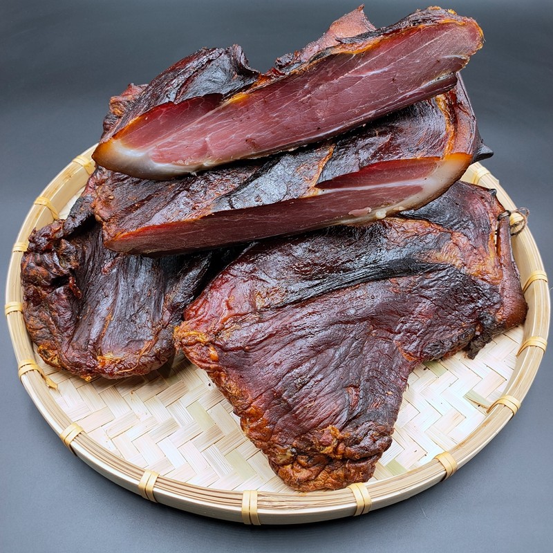 湘西特产猪后臀肉3斤装包邮猪坐板儿后腿全瘦肉筋肉农家柴火腊肉