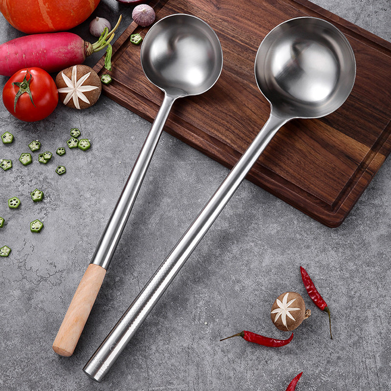 不锈钢炒勺锅铲家用饭店炒菜勺子厨师专用厨房汤勺