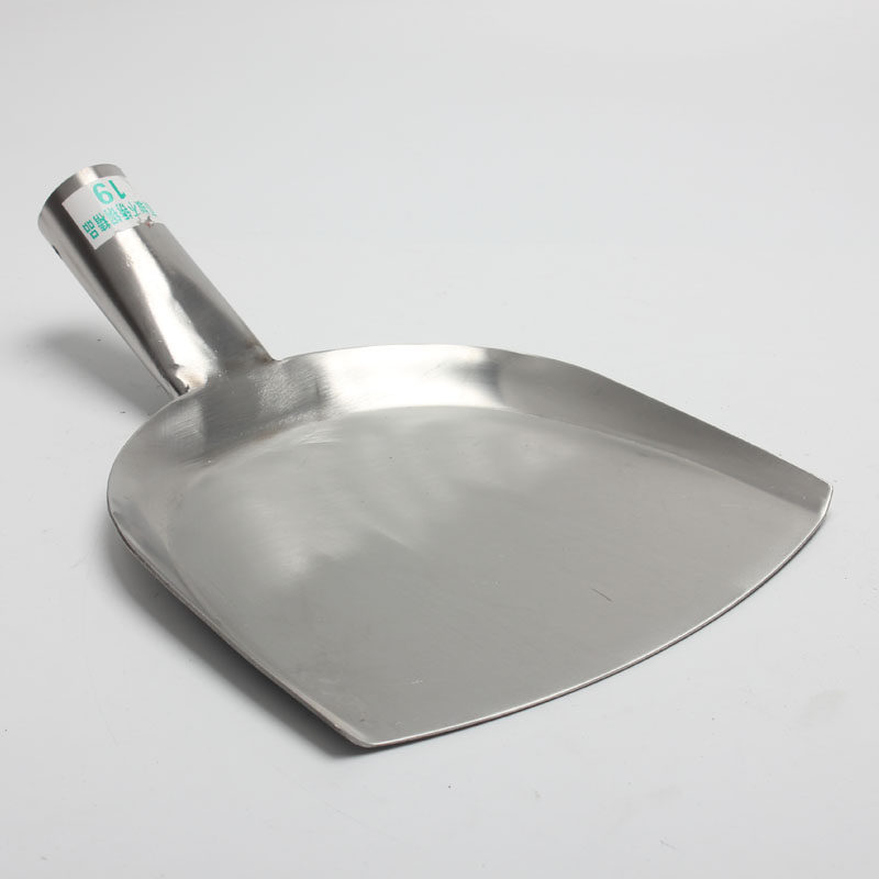 锅铲包邮加厚不锈钢大铲头磨砂头木柄大锅大号食堂锅铲