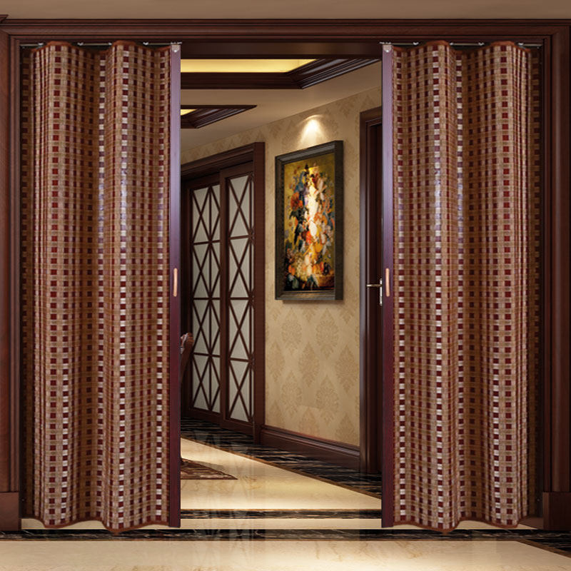 竹帘门帘帘子折叠推拉推拉门空调隔断家用客厅卷帘