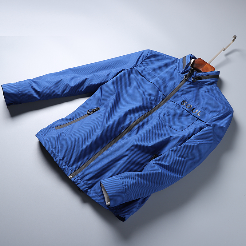 国内海系列撤柜男装剪标尾货春季新品时尚修身立领夹克青年外套