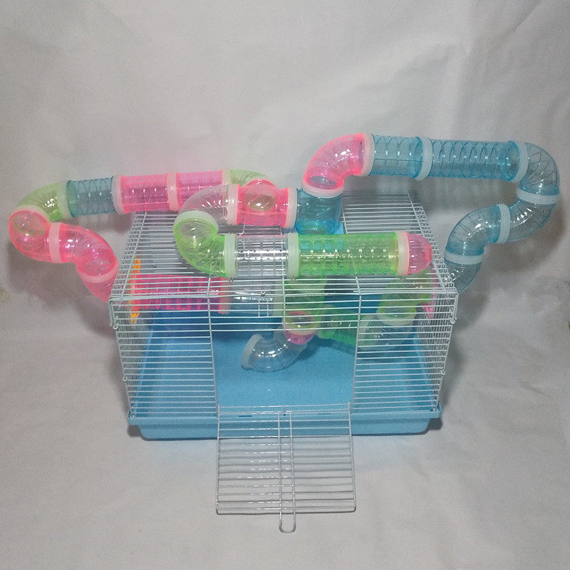 仓鼠笼子diy豪华外接管道基础超大玩具金丝熊玩具