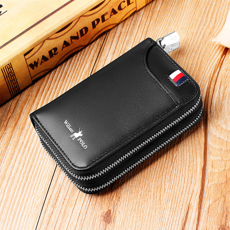 英皇保罗迷你小卡包男士男士钥匙包真皮牛皮多功能大容量钥匙包