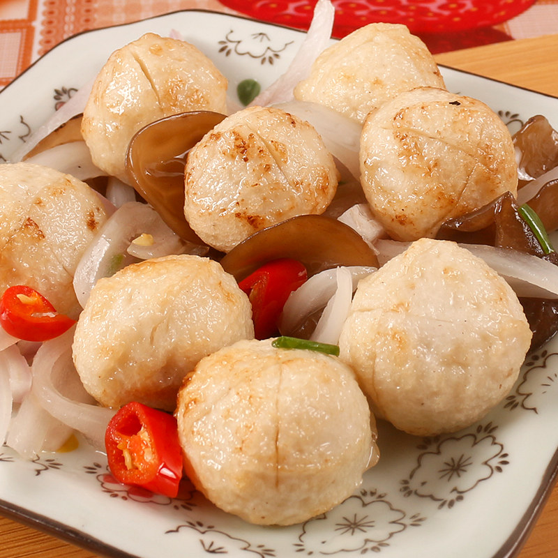 鱼丸平海ok马鲛火锅材料速冻系列深海海鲜鱼鱼丸