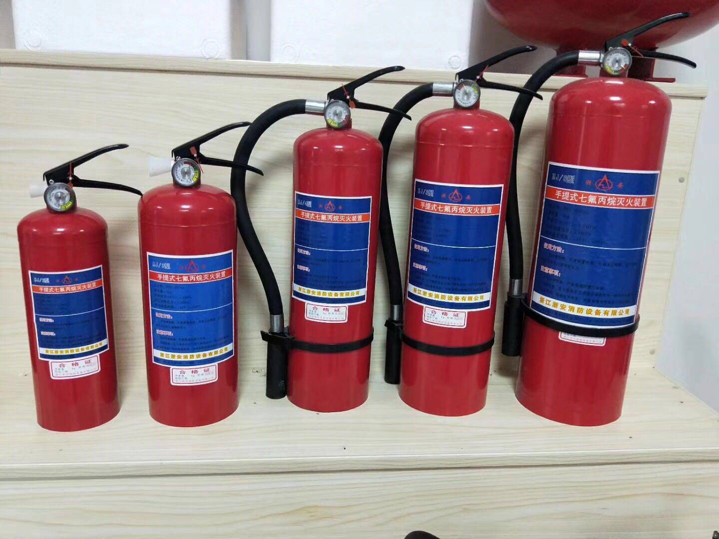 七氟8kg手提式丙烷灭火器10公斤气体自动灭火装置灭火器