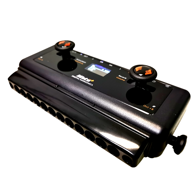 墨兹hm12数码电子口琴半音音阶midi78音色变音口琴