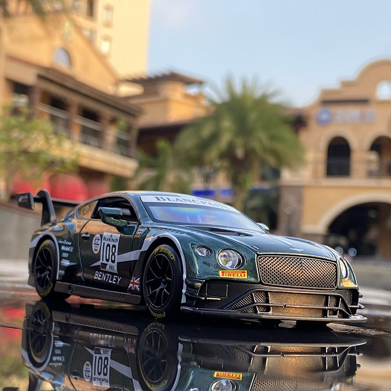 赛车宾利欧陆gt3合金车模跑车儿童儿童玩具玩具车车模