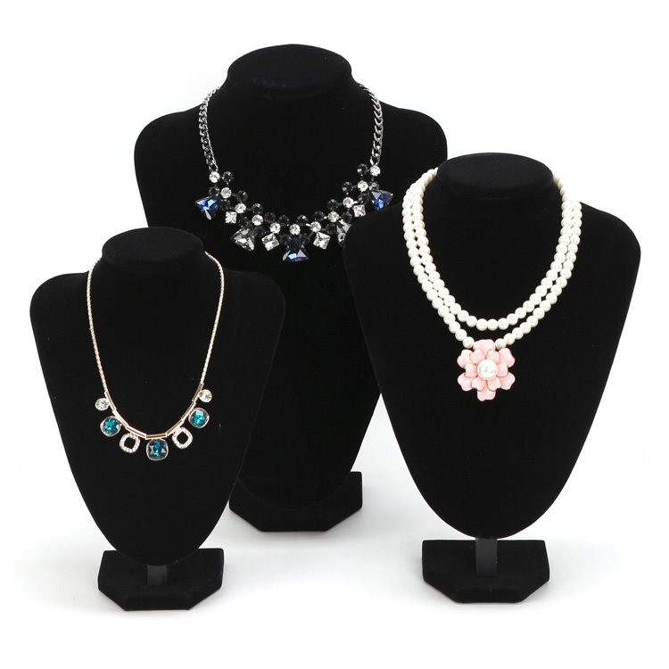 项链精品绒布展示架首饰道具饰品收纳挂件项坠首饰展示架