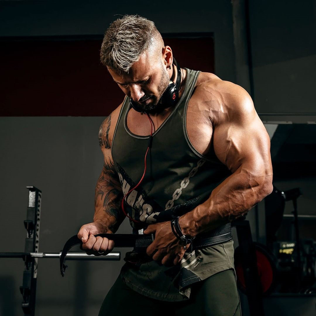 肌肉店长夏季新款运动背心型健身房跑步训练撸铁运动背心