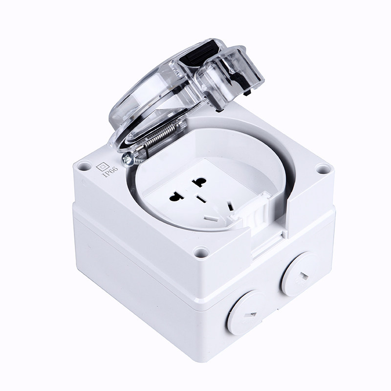 户外防水插座明装防暴暴雨家用电源插座5孔10a开关插座套装