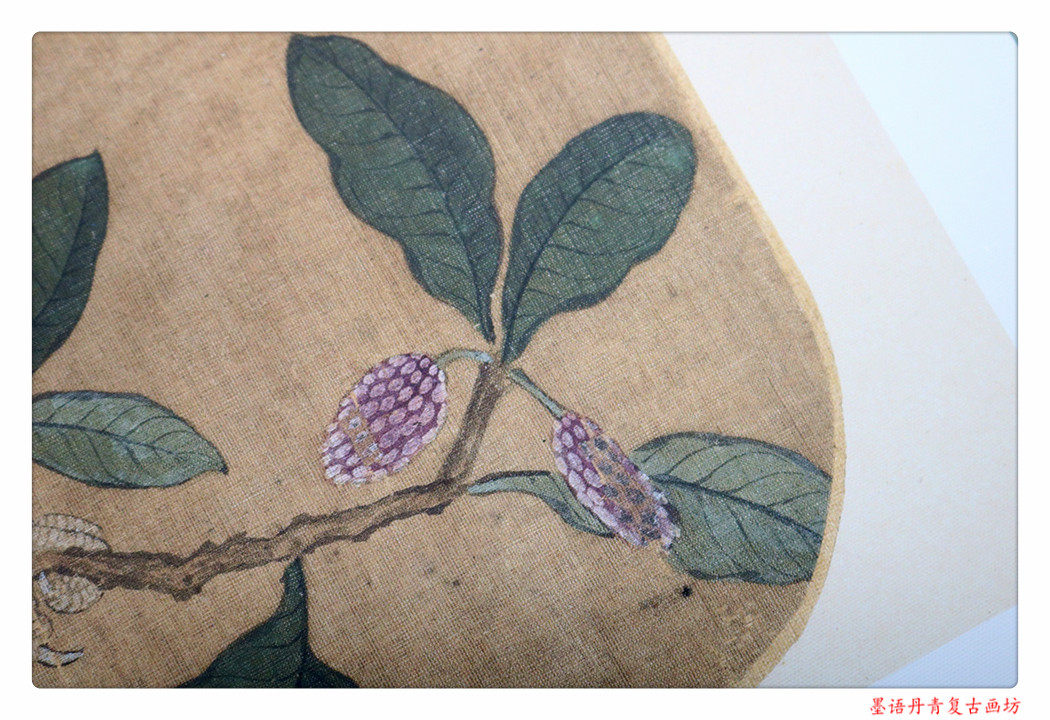 小品花鸟工笔复制高清国画戴胜戴胜图赵佶徽宗国画
